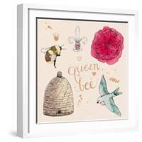 Queen Bee-Kerri Elliot-Framed Art Print