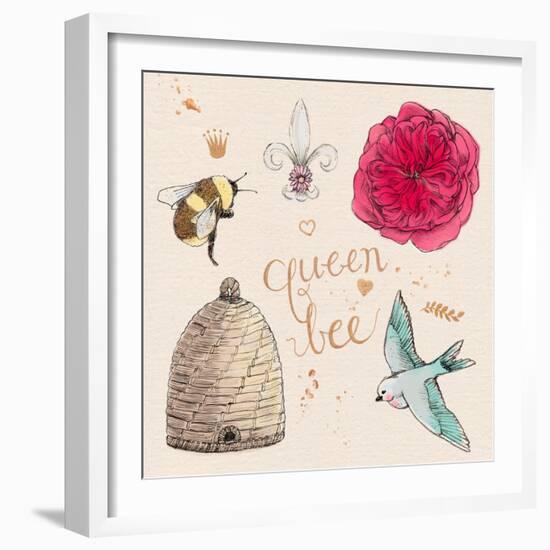 Queen Bee-Kerri Elliot-Framed Art Print