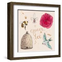 Queen Bee-Kerri Elliot-Framed Art Print