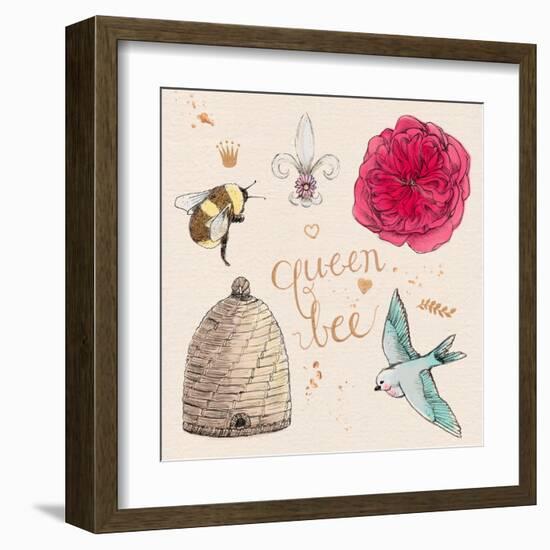 Queen Bee-Kerri Elliot-Framed Art Print