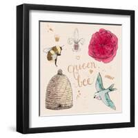 Queen Bee-Kerri Elliot-Framed Art Print