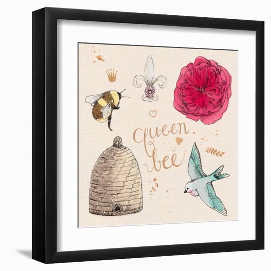 Queen Bee-Kerri Elliot-Framed Art Print