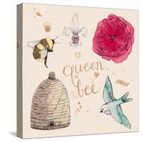 Queen Bee-Kerri Elliot-Stretched Canvas