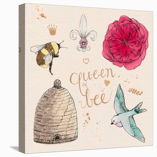 Queen Bee-Kerri Elliot-Stretched Canvas