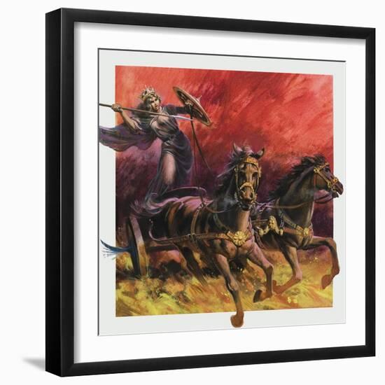 Queen Boadicea-Andrew Howat-Framed Giclee Print