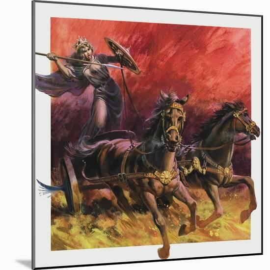 Queen Boadicea-Andrew Howat-Mounted Giclee Print