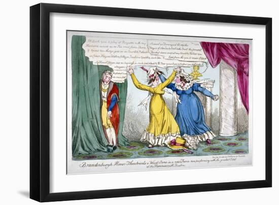 Queen Caroline and Mrs Wood, 1820-William Heath-Framed Giclee Print