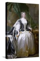 Queen Caroline, Born Caroline of Ansbach (1683-1737)-John Vanderbank-Stretched Canvas