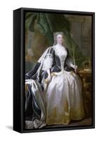 Queen Caroline, Born Caroline of Ansbach (1683-1737)-John Vanderbank-Framed Stretched Canvas