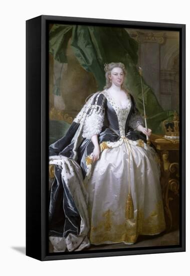 Queen Caroline, Born Caroline of Ansbach (1683-1737)-John Vanderbank-Framed Stretched Canvas