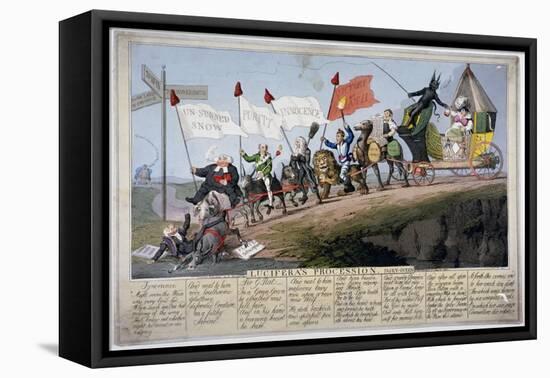 Queen Caroline's Procession-Theodore Lane-Framed Stretched Canvas