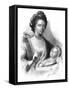 Queen Charlotte (1744-181) with the Future King George IV (1762-183), 19th Century-Henry Adlard-Framed Stretched Canvas