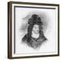 Queen Charlotte Sophia Wearing Elaborate Headdress-null-Framed Giclee Print