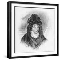 Queen Charlotte Sophia Wearing Elaborate Headdress-null-Framed Giclee Print