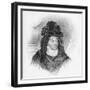 Queen Charlotte Sophia Wearing Elaborate Headdress-null-Framed Giclee Print