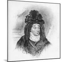 Queen Charlotte Sophia Wearing Elaborate Headdress-null-Mounted Giclee Print