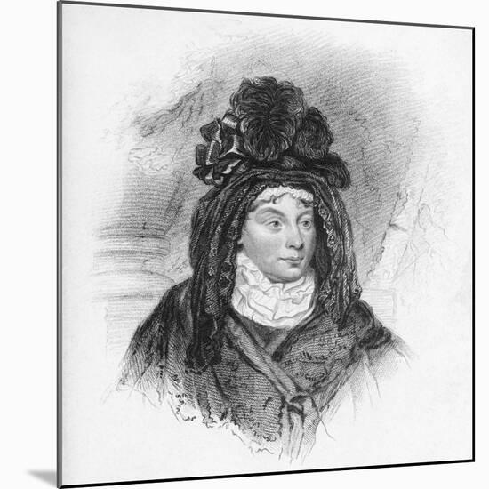 Queen Charlotte Sophia Wearing Elaborate Headdress-null-Mounted Giclee Print