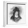 Queen Charlotte Sophia Wearing Elaborate Headdress-null-Framed Giclee Print