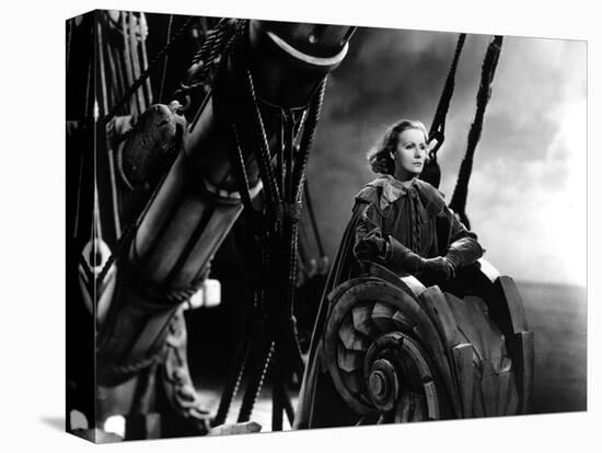 QUEEN CHRISTINA, 1933 directed by ROUBEN MAMOULIAN Greta Garbo (b/w photo)-null-Stretched Canvas