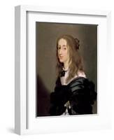 Queen Christina of Sweden 1652-Sebastien Bourdon-Framed Giclee Print