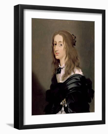 Queen Christina of Sweden 1652-Sebastien Bourdon-Framed Giclee Print