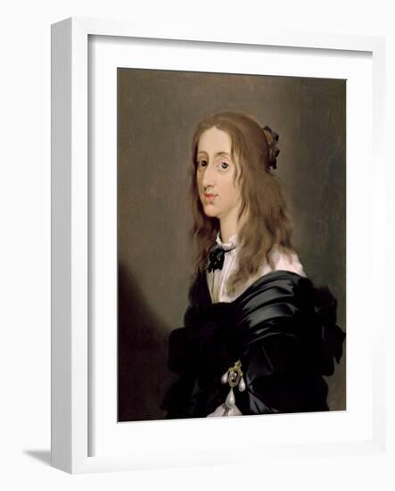 Queen Christina of Sweden 1652-Sebastien Bourdon-Framed Giclee Print