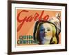 Queen Christina, UK Movie Poster, 1933-null-Framed Art Print