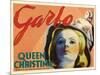 Queen Christina, UK Movie Poster, 1933-null-Mounted Art Print