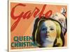 Queen Christina, UK Movie Poster, 1933-null-Stretched Canvas