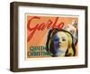 Queen Christina, UK Movie Poster, 1933-null-Framed Art Print