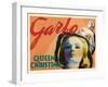 Queen Christina, UK Movie Poster, 1933-null-Framed Art Print