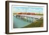 Queen City Bridge, Merrimack River, Manchester, New Hampshire-null-Framed Art Print