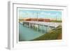 Queen City Bridge, Merrimack River, Manchester, New Hampshire-null-Framed Art Print