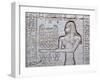 Queen Cleopatra and Stone Carved Hieroglyphics, Egypt-Michele Molinari-Framed Premium Photographic Print