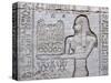 Queen Cleopatra and Stone Carved Hieroglyphics, Egypt-Michele Molinari-Stretched Canvas