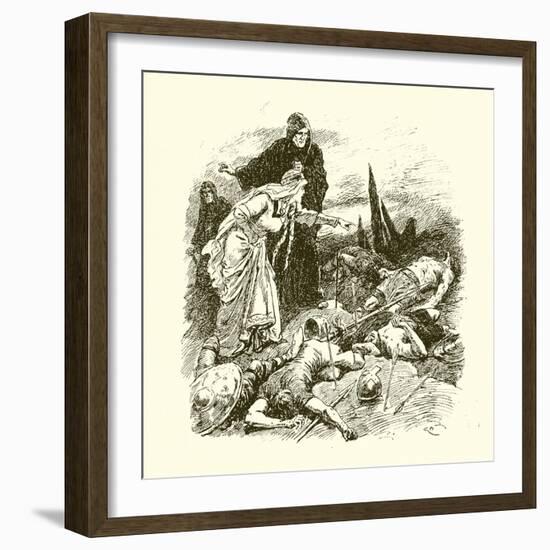 Queen Edith Finding the Body of Harold after the Battle of Hastings-Gordon Frederick Browne-Framed Giclee Print