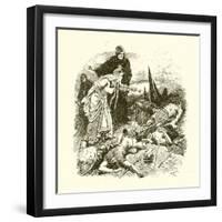 Queen Edith Finding the Body of Harold after the Battle of Hastings-Gordon Frederick Browne-Framed Giclee Print