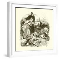 Queen Edith Finding the Body of Harold after the Battle of Hastings-Gordon Frederick Browne-Framed Giclee Print