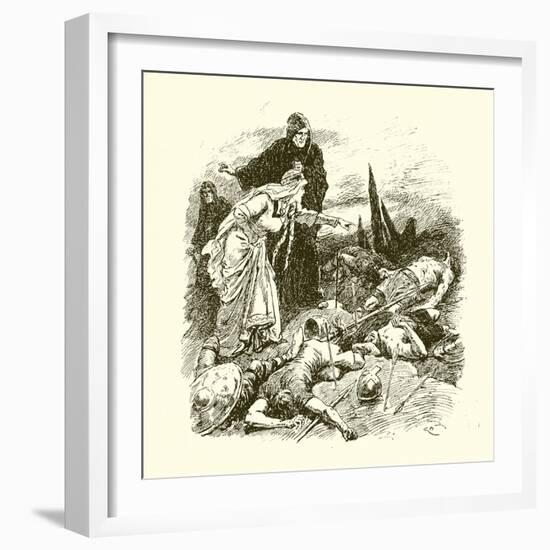 Queen Edith Finding the Body of Harold after the Battle of Hastings-Gordon Frederick Browne-Framed Giclee Print