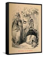 'Queen Eleanor and Fair Rosamond', c1860, (c1860)-John Leech-Framed Stretched Canvas