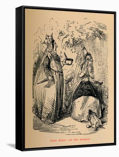 'Queen Eleanor and Fair Rosamond', c1860, (c1860)-John Leech-Framed Stretched Canvas