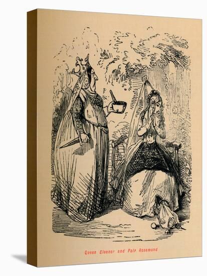 'Queen Eleanor and Fair Rosamond', c1860, (c1860)-John Leech-Stretched Canvas