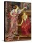 Queen Eleanor and Fair Rosamund-Evelyn De Morgan-Stretched Canvas