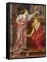 Queen Eleanor and Fair Rosamund-Evelyn De Morgan-Framed Stretched Canvas