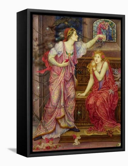 Queen Eleanor and Fair Rosamund-Evelyn De Morgan-Framed Stretched Canvas