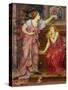 Queen Eleanor and Fair Rosamund-Evelyn De Morgan-Stretched Canvas