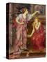 Queen Eleanor and Fair Rosamund-Evelyn De Morgan-Stretched Canvas