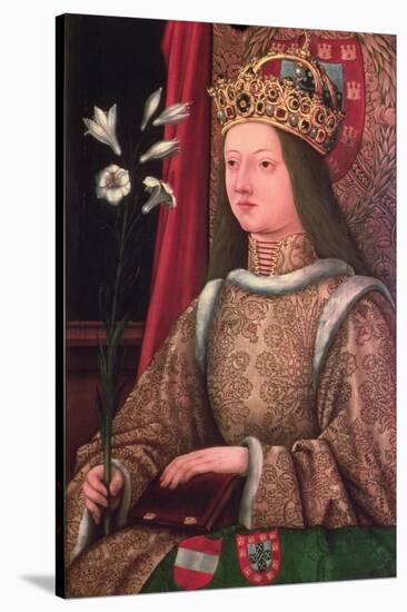 Queen Eleanor of Portugal (1434/37-67) Wife of Frederick III (1415-93) (Copy of Lost Original, 1468-Hans Burgkmair-Stretched Canvas