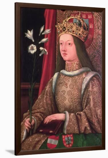 Queen Eleanor of Portugal (1434/37-67) Wife of Frederick III (1415-93) (Copy of Lost Original, 1468-Hans Burgkmair-Framed Giclee Print