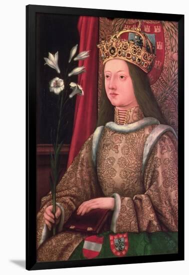 Queen Eleanor of Portugal (1434/37-67) Wife of Frederick III (1415-93) (Copy of Lost Original, 1468-Hans Burgkmair-Framed Giclee Print